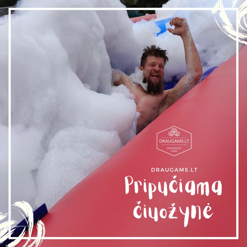 Putų čiuožynė pripučiama čiuožynė